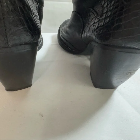 Women’s Cowboy Boots with Textured Leather and design made in Italy - Picture 7 of 12